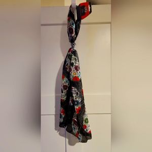 Sugar skull scarf halloween